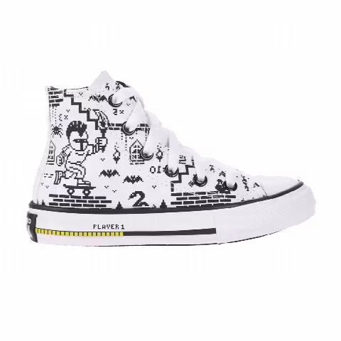 Converse Chuck Taylor All Star High GS 'Gamer Print - White'