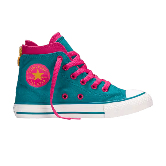 Converse Chuck Taylor All Star Back Zip Hi GS Lagoon