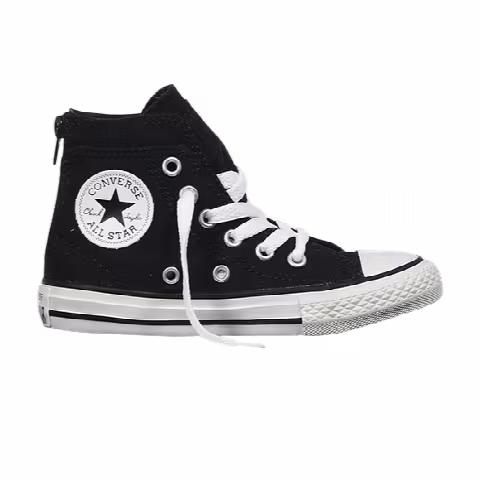 Converse Chuck Taylor All Star Back Zip Hi GS 'Black'