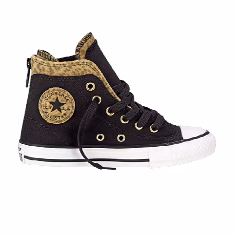 Converse Chuck Taylor All Star Back Zip Hi GS 'Black'