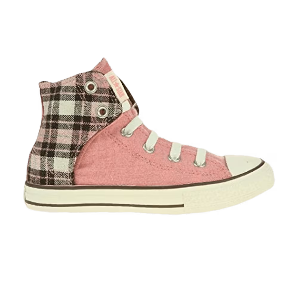 Converse Chuck Taylor All Star Easy Slip High PS Dark Earth Plaid