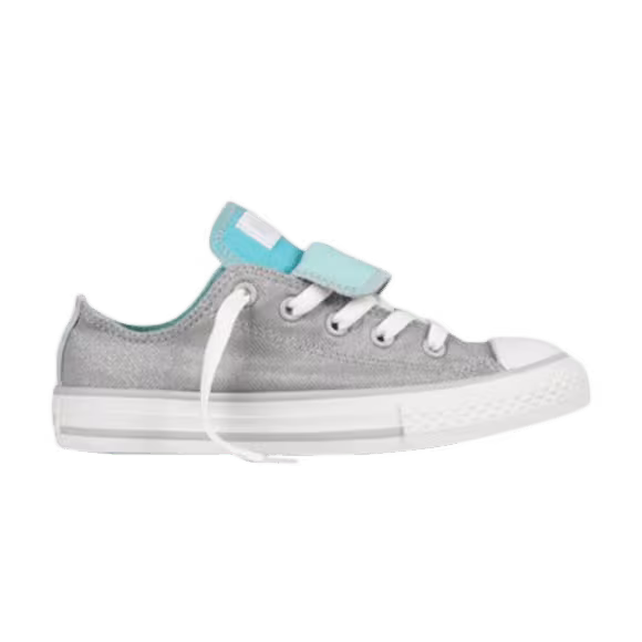 Converse Chuck Taylor All Star Double Tongue Ox GS Sparkle - Rock Grey