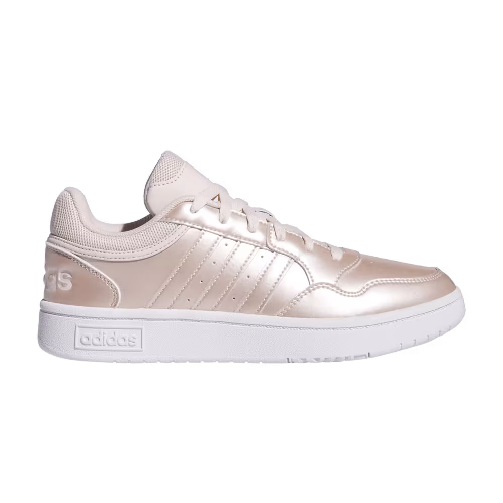 Adidas Women's Hoops 3.0 Metallic Putty Mauve