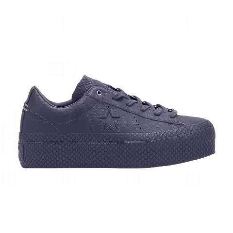 Converse Wmns One Star Platform Low 'Light Carbon Snakeskin'