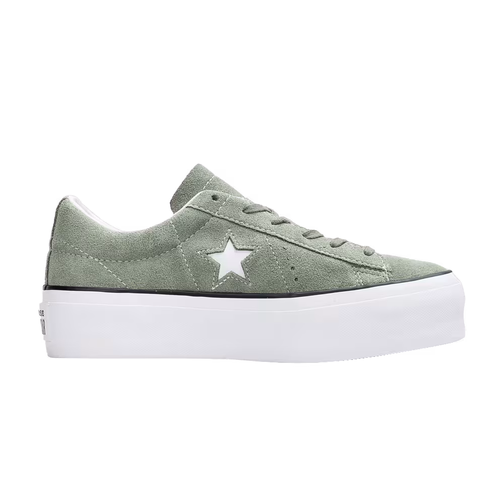 Converse Women's One Star Platform Low Vintage Lichen