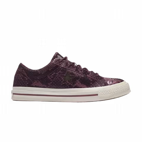 Converse One Star Low 'Burgundy Reptile'