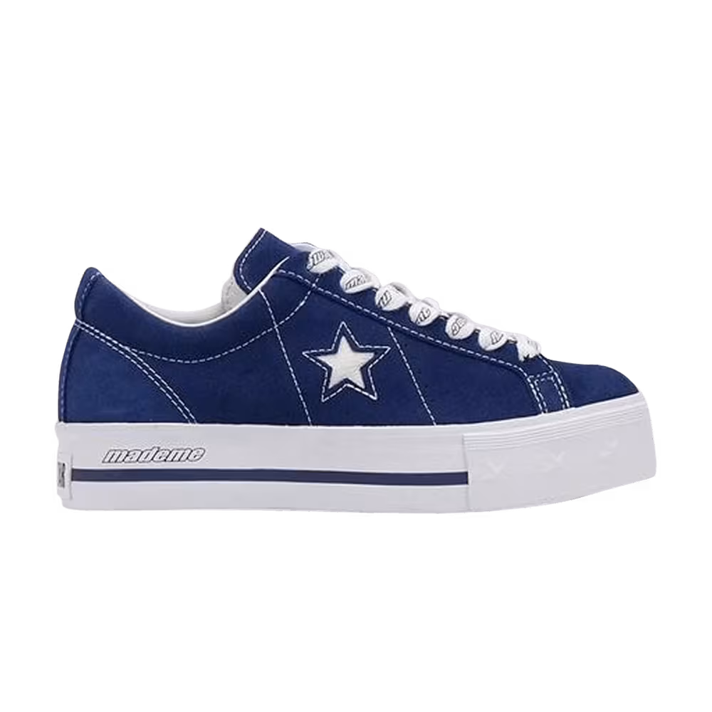 MadeMe x Converse Women's One Star Platform Low Medieval Blue