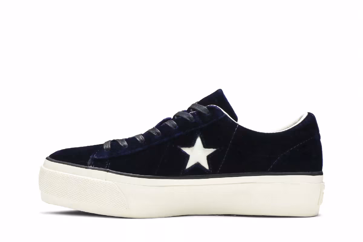 Converse Women's One Star Platform Ox Eclipse Blue, view 4
