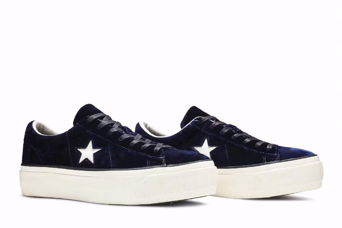 Converse Women's One Star Platform Ox Eclipse Blue, view 9