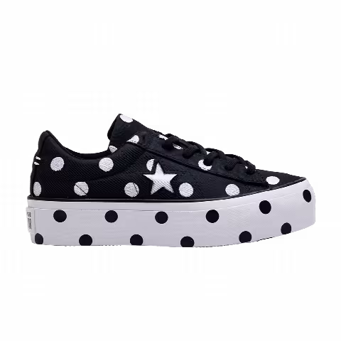 Converse Wmns One Star Platform Ox 'Black White'