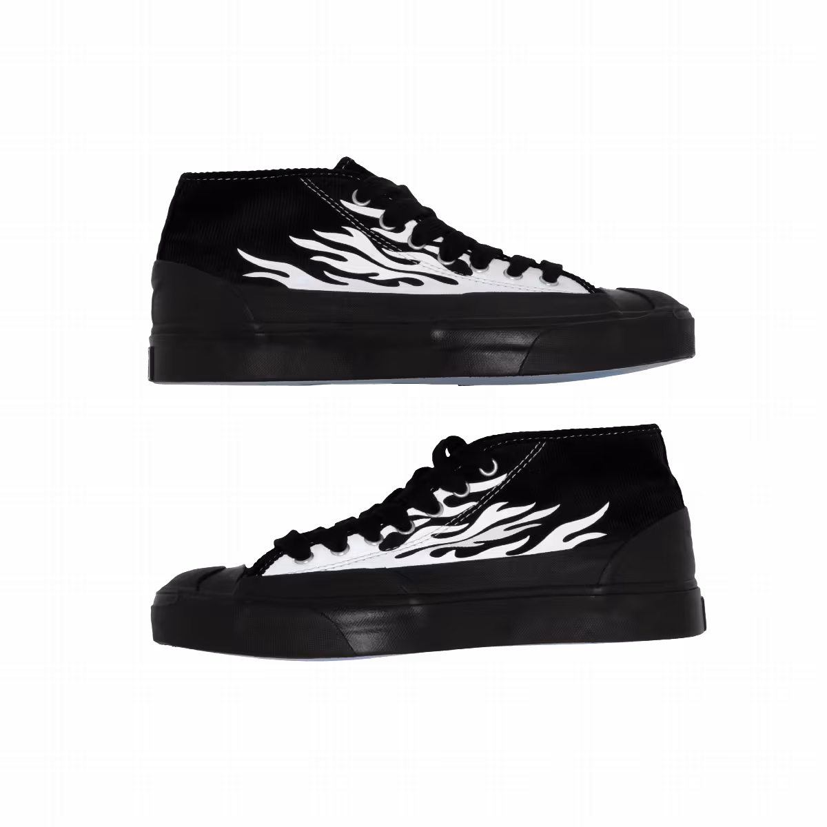 Pre-Owned ASAP Nast x Converse Jack Purcell Mid Silver Flames