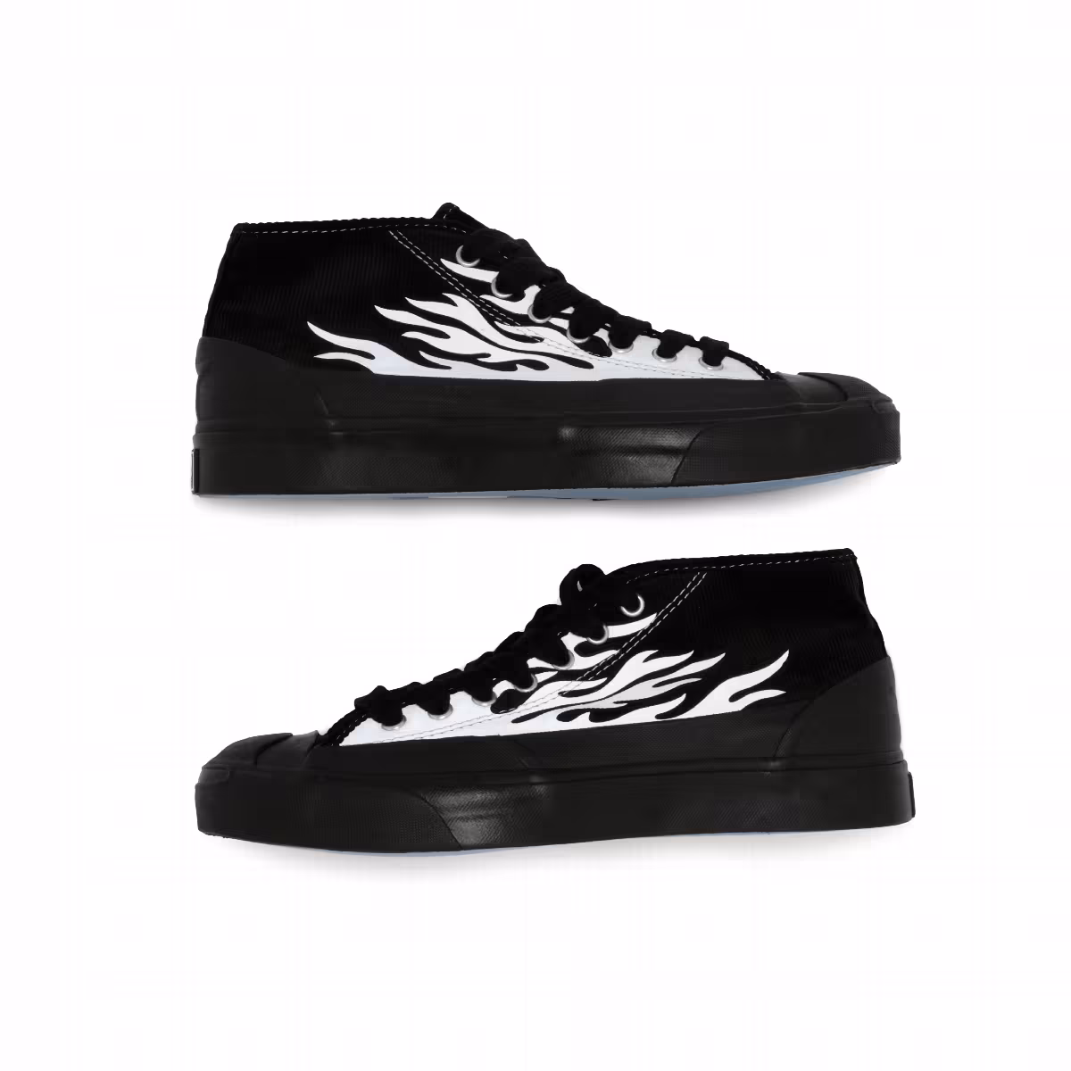 Pre-Owned ASAP Nast x Converse Jack Purcell Mid Silver Flames, view 2