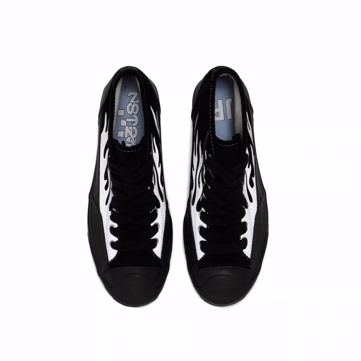 Pre-Owned ASAP Nast x Converse Jack Purcell Mid Silver Flames, view 4