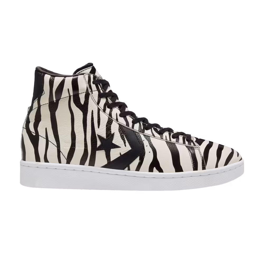 Converse Pro Leather High Archival Zebra Print