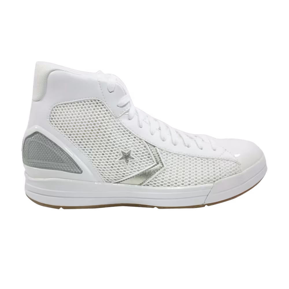Converse Star Player Evo Mid White Silver