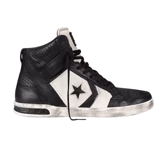 Converse John Varvatos Weapon Mid Distressed Black White
