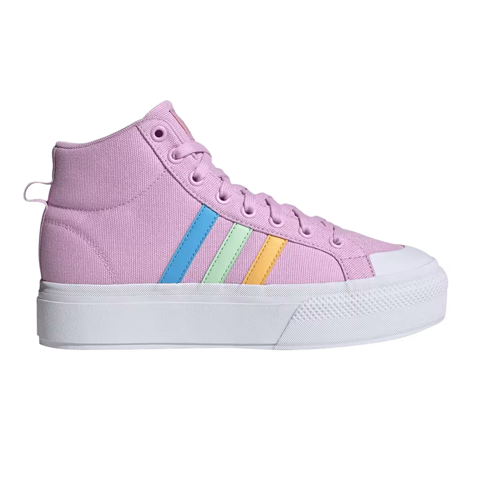 Adidas Women's Bravada 2.0 Platform Mid Multi-Color Stripes