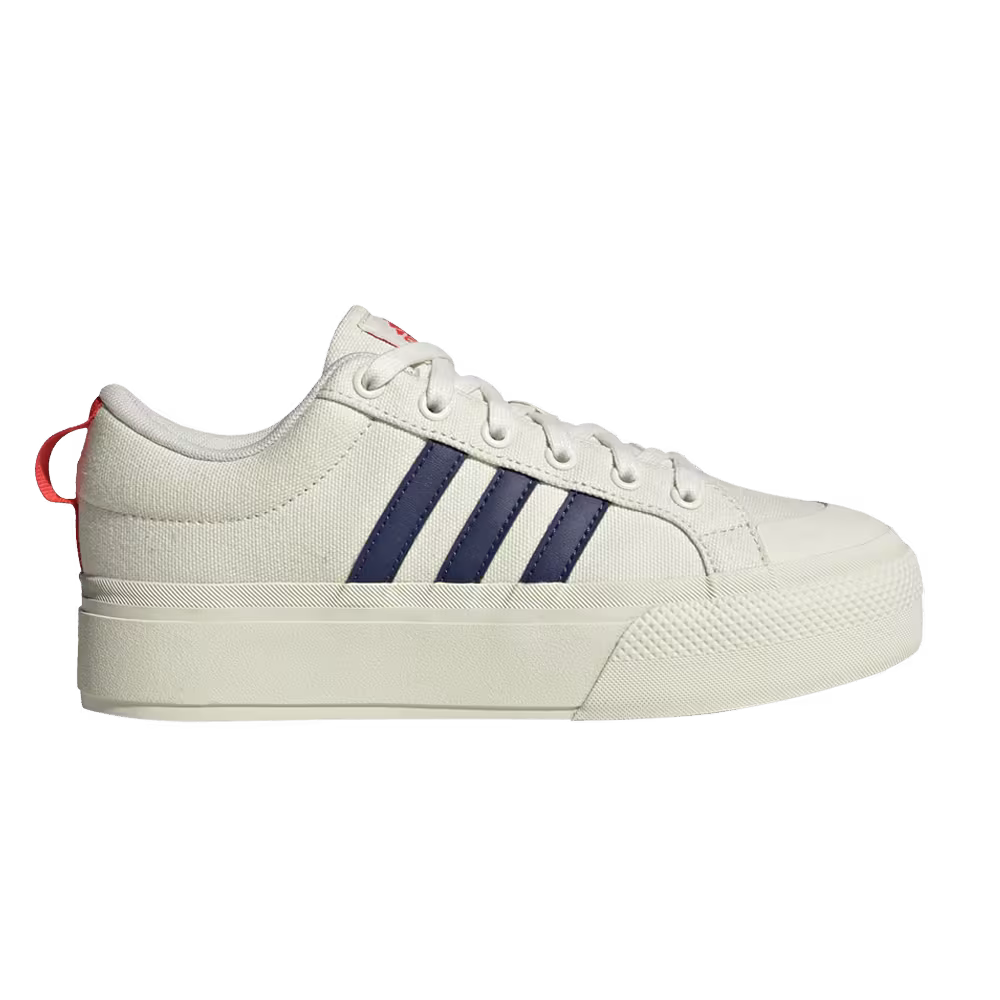 Adidas Women's Bravada 2.0 Platform Ivory Blue Red