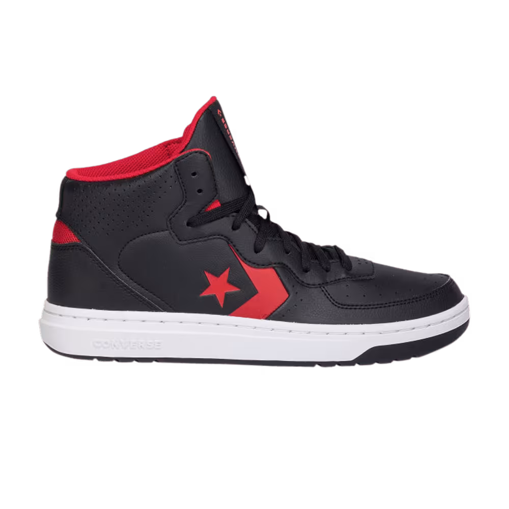 Converse Rival Mid Black Enamel Red