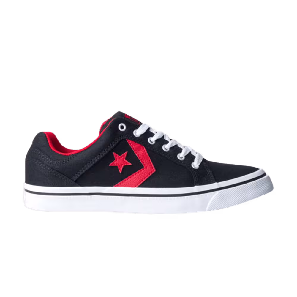 Converse El Distrito Low Black Enamel Red