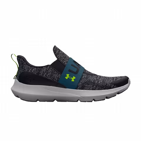 Under Armour Surge 3 Slip PS 'Black Static Blue Lime'