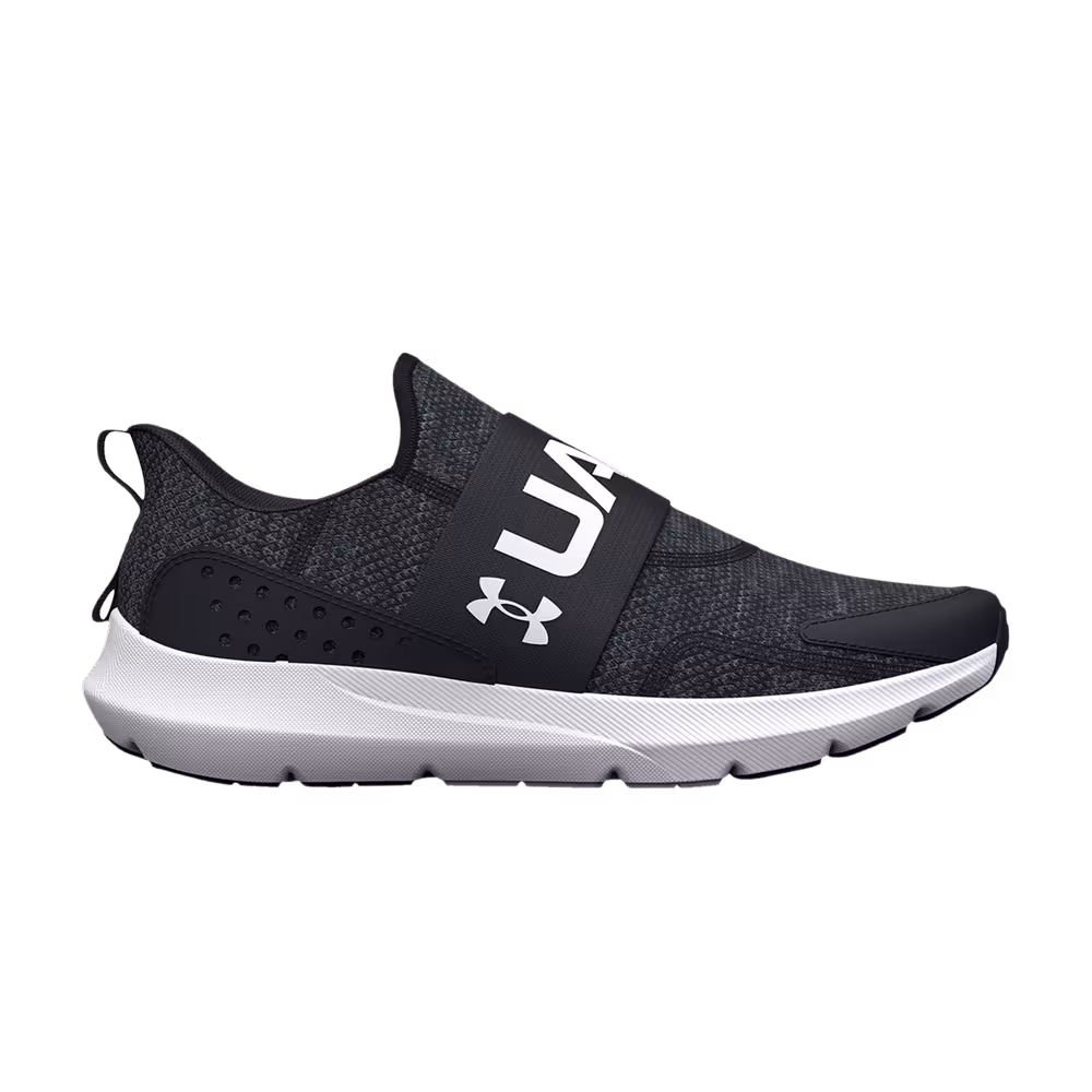 Under Armour Surge 3 Slip GS Black White