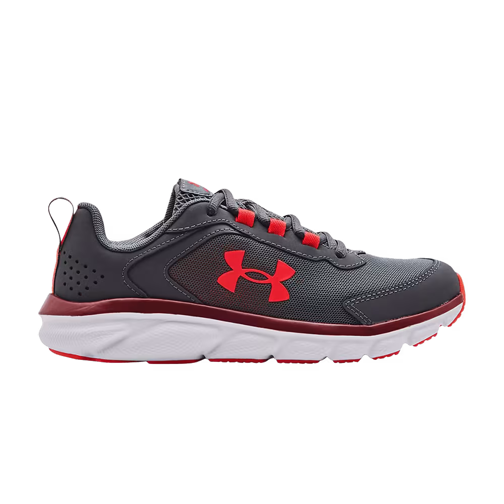 Under Armour Assert 9 GS Pitch Grey Chestnut Red