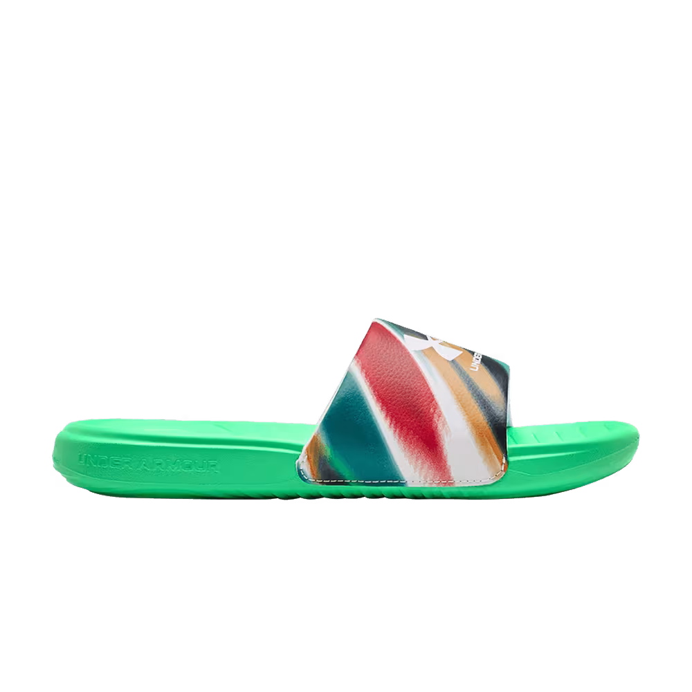 Under Armour Women's Ansa Graphic Slide Brush Strokes