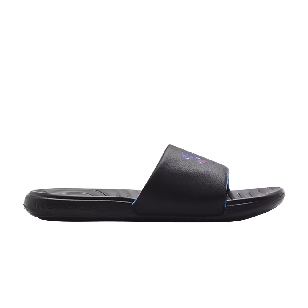 Under Armour Ansa Graphic Logo Slide Black Water