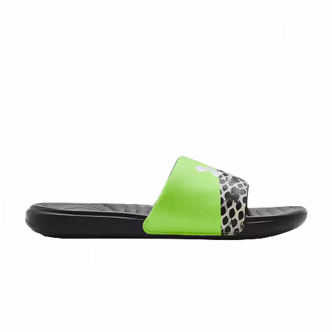 Under Armour Ansa Graphic Slide 'Black Quirky Lime'