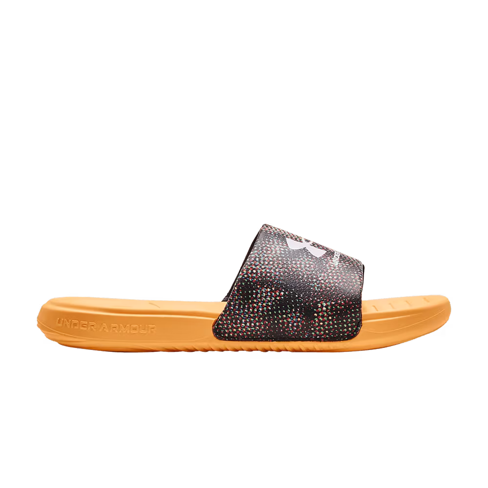 Under Armour Ansa Graphic Slide Black Orange Ice