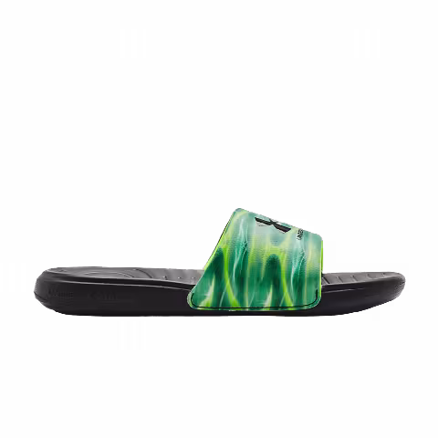 Under Armour Ansa Graphic Slide 'Black Vapor Green'