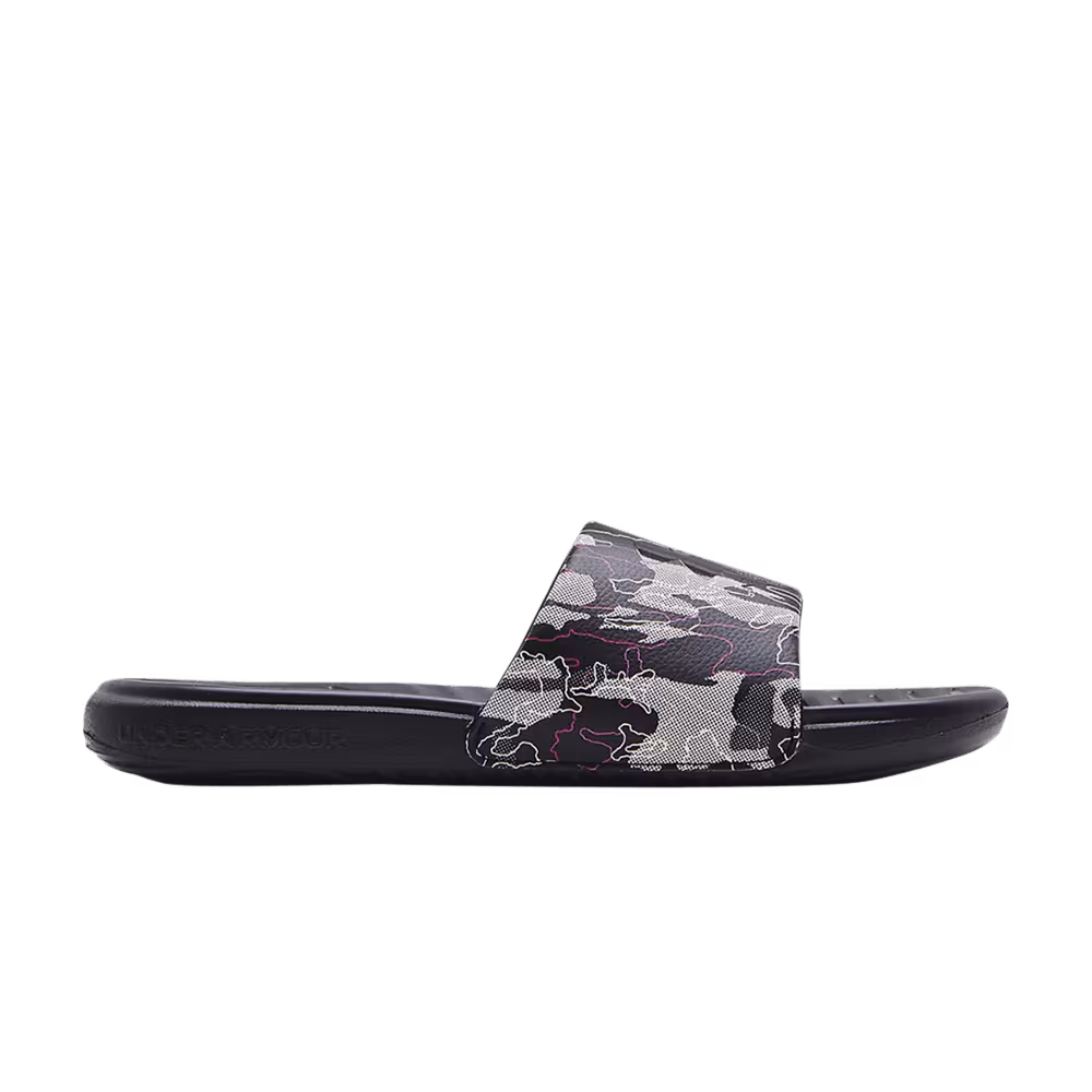 Under Armour Ansa Graphic Slide Black Metallic Ore