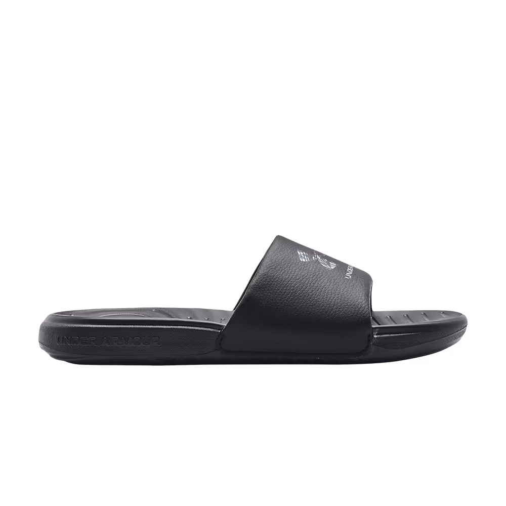 Under Armour Women's Ansa Graphic Slide Black Deep Sea