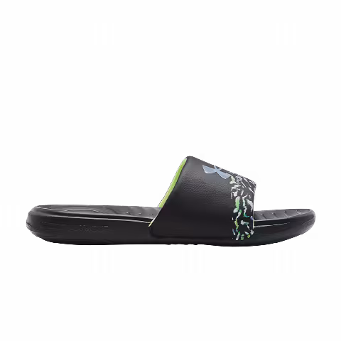 Under Armour Wmns Ansa Graphic Slide 'Black Quirky Lime'