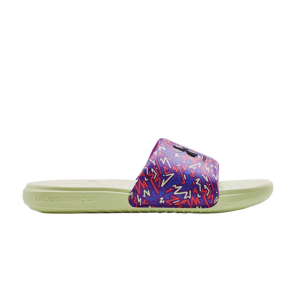 Under Armour Ansa Graphic Slide GS Mega Magenta Sugar Mint
