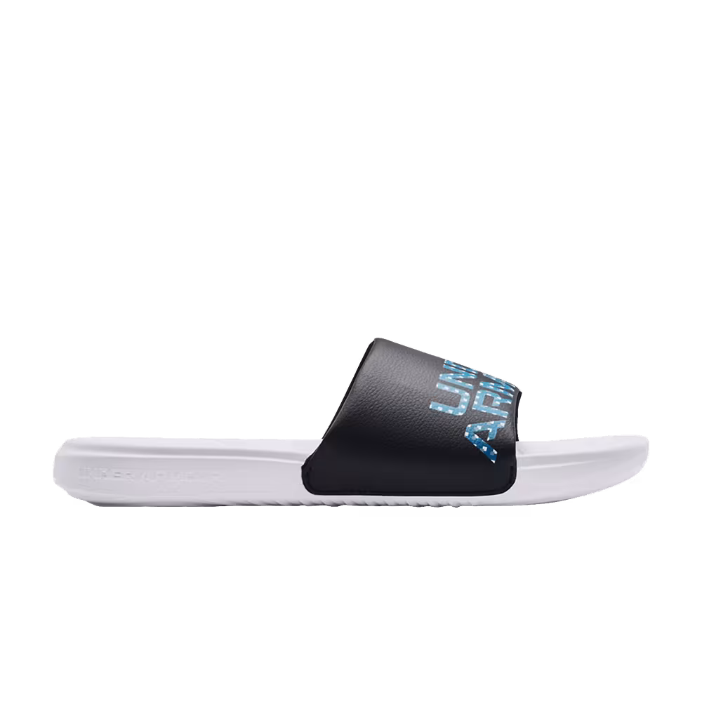 Under Armour Ansa Graphic Slide White Black