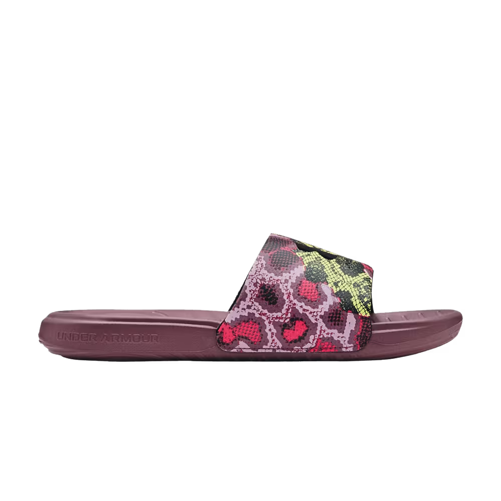 Under Armour Women's Ansa Graphic Slide Snakeskin