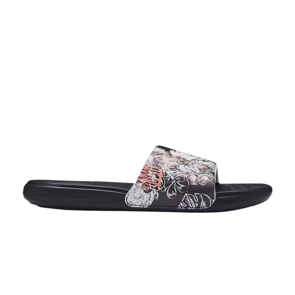 Under Armour Ansa Graphic Slide Black Floral
