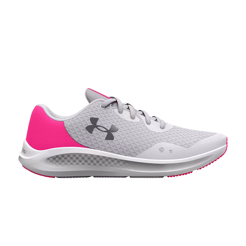 Under Armour Charged Pursuit 3 GS Halo Grey Electro Pink