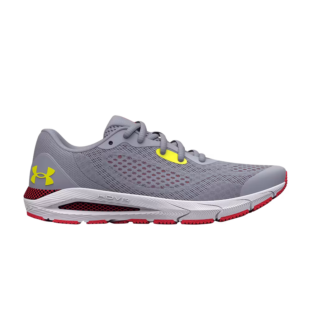 Under Armour HOVR Sonic 5 GS Mod Grey Bolt Red