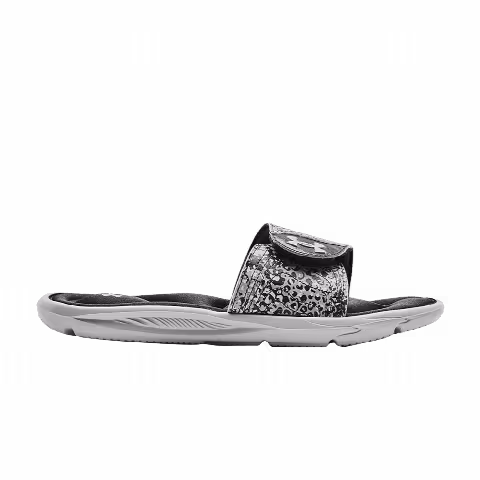 Under Armour Wmns Ignite 6 Graphic Strap Slide 'Halo Grey'