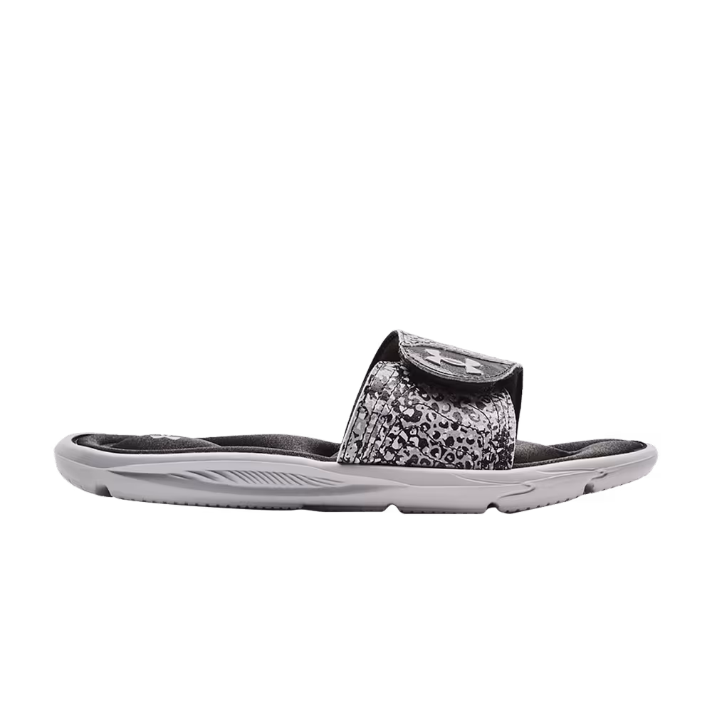 Under Armour Women's Ignite 6 Graphic Strap Slide Halo Grey