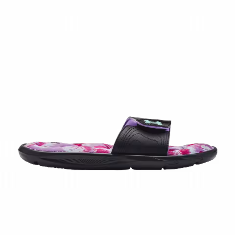 Under Armour Ignite 6 Graphic Footbed Slide GS 'Black Breeze'