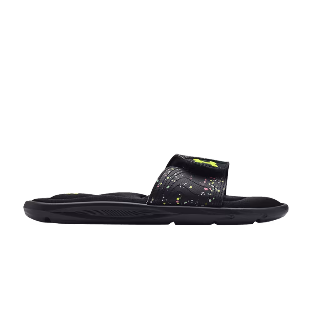 Under Armour Ignite 6 Graphic Strap Slide GS Black Speckled