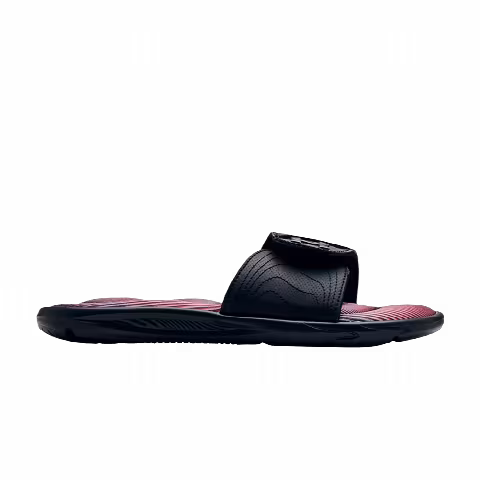 Under Armour Wmns Ignite 6 Graphic Footbed Slide 'Black Metallic Ore'
