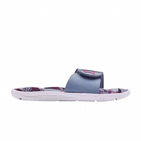 Under Armour Wmns Ignite 6 Graphic Footbed Slide 'White Washed Blue'