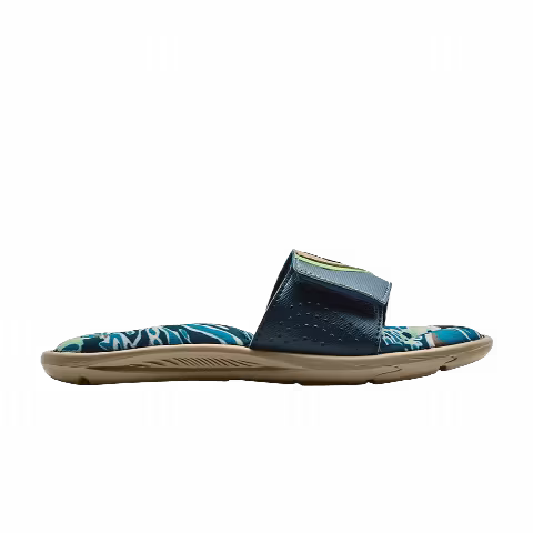 Under Armour Ignite 6 Graphic Footbed Slide GS 'Khaki Base Deep Sea'