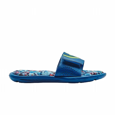 Under Armour Ignite 6 Graphic Footbed Slide GS 'Cruise Blue'