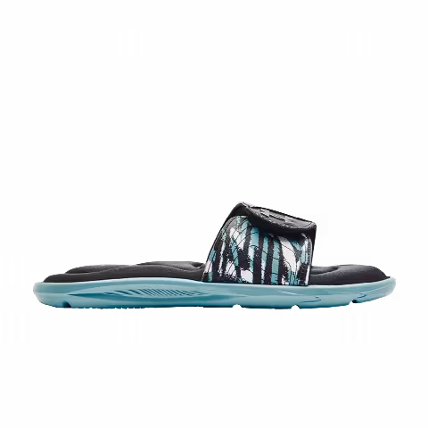 Under Armour Wmns Ignite 6 Graphic Strap Slide 'Black Cloudless Sky'